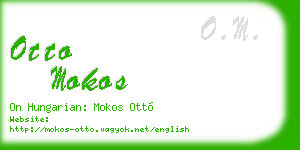 otto mokos business card