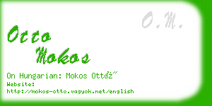 otto mokos business card